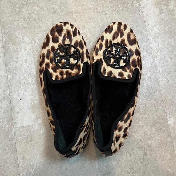 Tory Burch Billy Smoking Loafer Leopard Size 9 - Picture 9 of 11